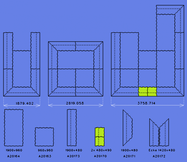 Randstück für Boxenmatten: Einfach Puzzeln und mit schrägen Randstücken für einen Abschluss sorgen