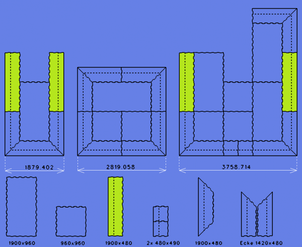 Randstücke für Stallmatten: Einfach Puzzeln und mit schrägen Eckstücken für einen glatten Abschluss sorgen